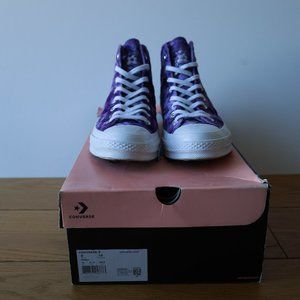 Converse Golf Le Fleur x Chuck 70 Hi Quilted Velvet Tillandsia Purple Size 8 Men